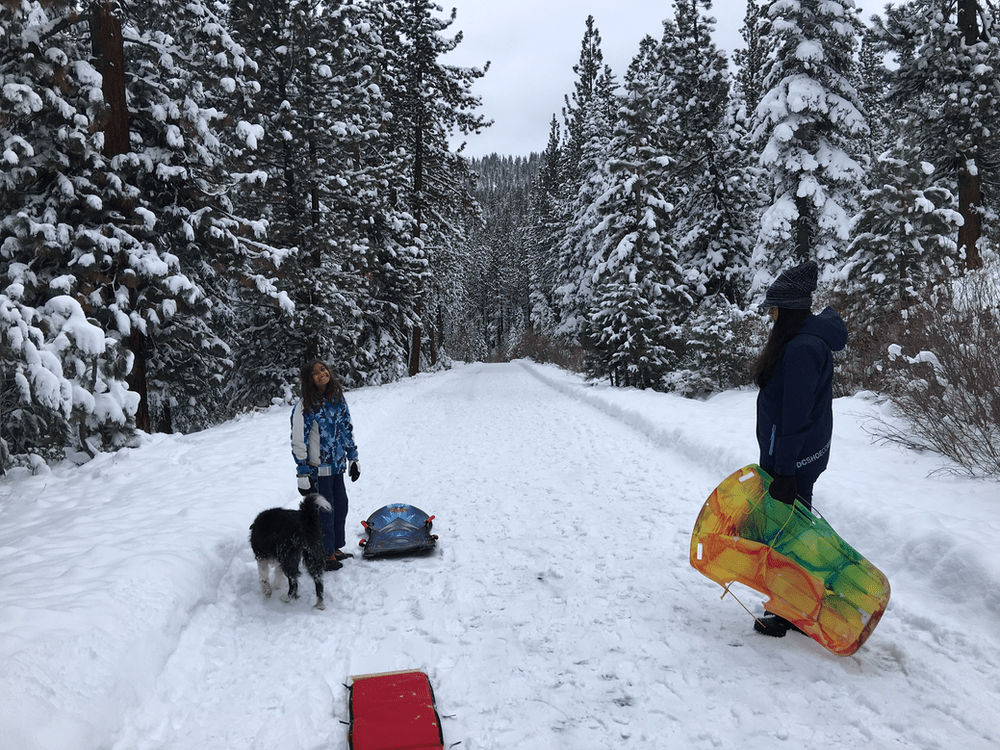 Best Free Sledding Hills in North Lake Tahoe, Truckee